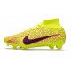 Crampons Nike Air Zoom Mercurial Superfly IX Elite FG Jaune Noir