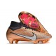 Nike Air Zoom Mercurial Superfly IX Elite FG Mbappe Cuivre Métallique