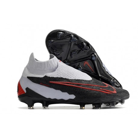Nouvelles Nike Phantom GX Elite DF FG Noir Gris Rouge