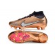 Nike Air Zoom Mercurial Superfly IX Elite FG Mbappe Cuivre Métallique