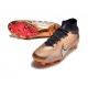 Nike Air Zoom Mercurial Superfly IX Elite FG Mbappe Cuivre Métallique