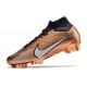 Nike Air Zoom Mercurial Superfly IX Elite FG Mbappe Cuivre Métallique