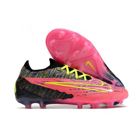 Crampons Nike Phantom GX Elite FG Rose Noir Jaune