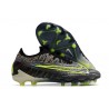 Crampons Nike Phantom GX Elite FG Noir Volt Blanc Bleu Lumière