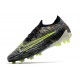 Crampons Nike Phantom GX Elite FG Noir Volt Blanc Bleu Lumière