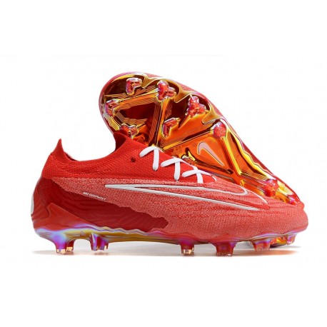 Crampons Nike Phantom GX Elite FG Rouge Blanc