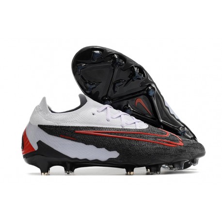 Crampons Nike Phantom GX Elite FG Noir Gris Rouge