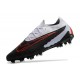 Crampons Nike Phantom GX Elite FG Noir Gris Rouge