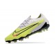 Crampons Nike Phantom GX Elite FG Volt Très Pâle Gridiron Raisin Très Pâle