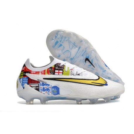 Nike Gripknit Phantom GX Elite FG Blanc Or