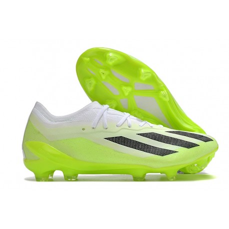 adidas X Crazyfast Messi.1 FG Crampon Crazyrush - Blanc Noir Lucid Lemon