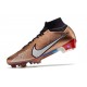 Nike Air Zoom Mercurial Superfly IX Elite FG Mbappe Cuivre Métallique