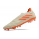 Crampon adidas Copa Pure + FG Blanc Cassé Orange Solaire Equipe