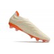 Crampon adidas Copa Pure + FG Blanc Cassé Orange Solaire Equipe