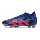 Crampons adidas Predator Accuarcy+ FG PP Bleu Lucide Magenta Réel Equipe Noir Foncé