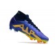 Crampons Nike Air Zoom Mercurial Superfly IX Elite FG Violet Jaune
