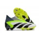 Crampons adidas Predator Accuarcy+ FG Blanc Noir Citron Lucide