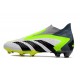 Crampons adidas Predator Accuarcy+ FG Blanc Noir Citron Lucide