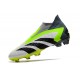 Crampons adidas Predator Accuarcy+ FG Blanc Noir Citron Lucide