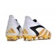 Crampons adidas Predator Accuarcy+ FG Blanc Or Noir