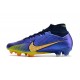 Crampons Nike Air Zoom Mercurial Superfly IX Elite FG Violet Jaune