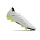 Crampon adidas Copa Pure + FG Blanc Noir Citron Lucide