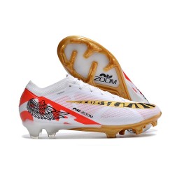 Nike Zoom Mercurial Vapor 15 Elite FG Nouvelles Blanc Rouge Or