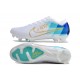 Nike Zoom Mercurial Vapor 15 Elite FG Nouvelles Blanc Bleu Or