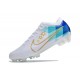 Nike Zoom Mercurial Vapor 15 Elite FG Nouvelles Blanc Bleu Or