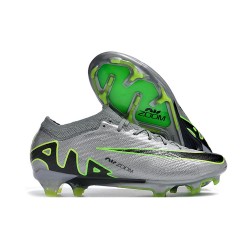 Nike Zoom Mercurial Vapor 15 Elite FG Nouvelles Gris Noir Vert