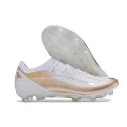 adidas X Crazyfast Messi.1 FG Crampon Blanc Cuivre Métallique