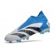 Crampons adidas Predator Accuarcy+ FG Blanc Bleu Noir