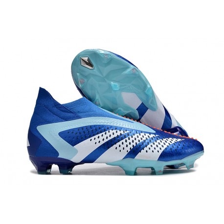 Crampons adidas Predator Accuarcy+ FG Royal Vif Blanc Bleu Bonheur