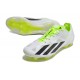 Crampon Adidas X Crazyfast + FG Blanc Noir Citron Lucide