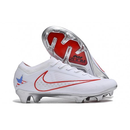 Nike Zoom Mercurial Vapor 15 Elite FG Nouvelles Blanc Rouge