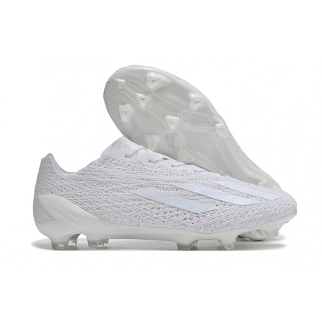Crampon Adidas X Crazyfast Strung + FG Blanc
