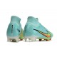 Crampons Nike Air Zoom Mercurial Superfly IX Elite FG Bleu Jaune