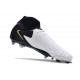 Chaussure Nike Phantom Luna II Elite FG Blanc Noir Pièce Dor Métallique