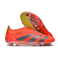 Crampon adidas Predator Elite LL Elite FG Rouge Noir Jaune 