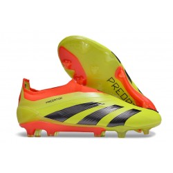 Crampon adidas Predator Elite LL Elite FG Rouge Noir Jaune 