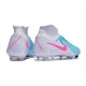 Chaussure Nike Phantom Luna II Elite FG Bleu Blanc Rose