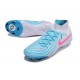 Chaussure Nike Phantom Luna II Elite FG Bleu Blanc Rose