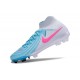 Chaussure Nike Phantom Luna II Elite FG Bleu Blanc Rose