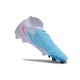 Chaussure Nike Phantom Luna II Elite FG Bleu Blanc Rose