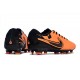 Nike Tiempo Legend 10 Elite FG Crampon Orange Noir