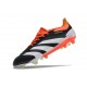 adidas Predator Elite FG Chaussure Noir Banc Rouge Solaire