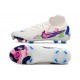 Chaussure Nike Phantom Luna II Elite FG Blanc Rose Bleu