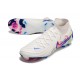 Chaussure Nike Phantom Luna II Elite FG Blanc Rose Bleu