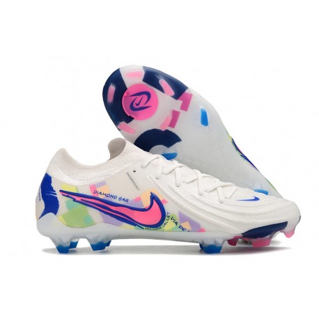Nike Phantom Luna 2 Elite FG Blanc Rose Bleu