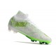 Crampons Nike Air Zoom Mercurial Superfly IX Elite FG Blanc Vert